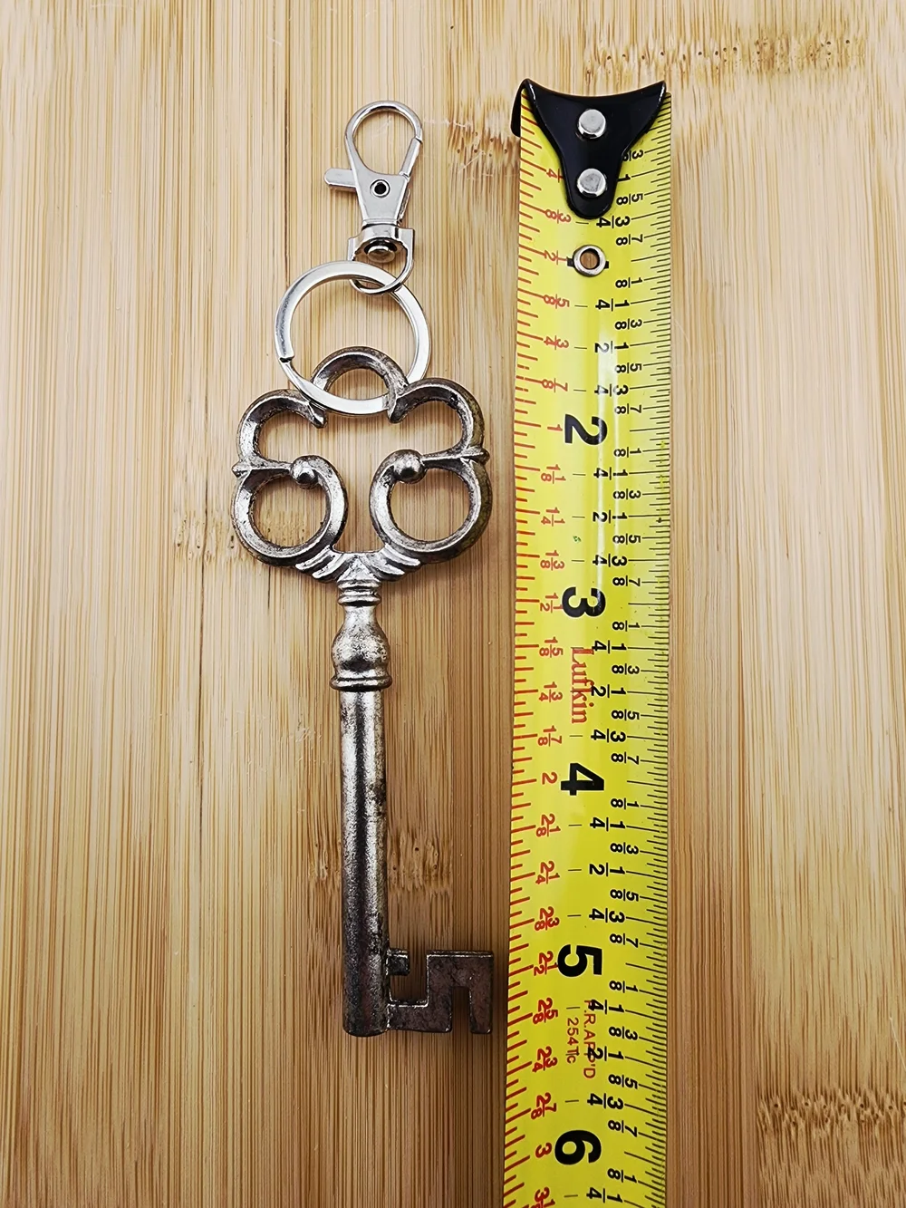 Antique-Style Silver Tone Bag Charm/Keychain